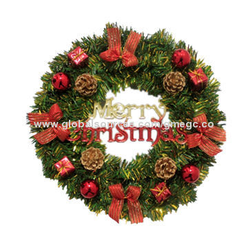 Christmas garland, pine cone