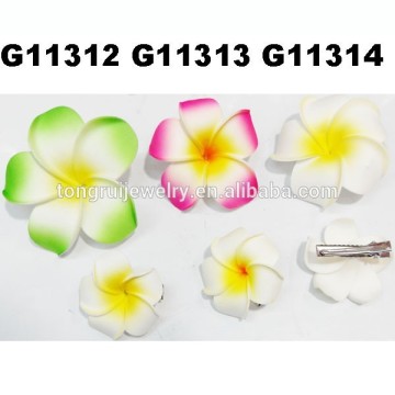 beautiful plumeria flower hair clips wholesale