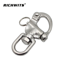 Ringging hardware Stainless Steel Quick release Bail rope Swivel Eye Snap Spring Shackle