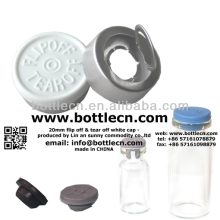 20mm flip off & tear off white cap FC20-74