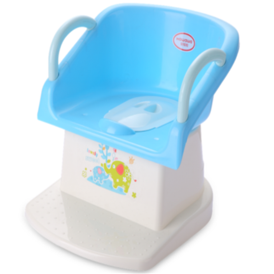 Пластикове дитяче сидіння для туалетного горщика з підлокітником