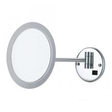 Acrylic round lighted wall mirror