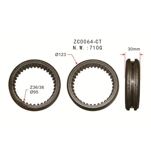 Auto Parts Transmission Synchronizer ring FOR ISUZU 5T88 1/2