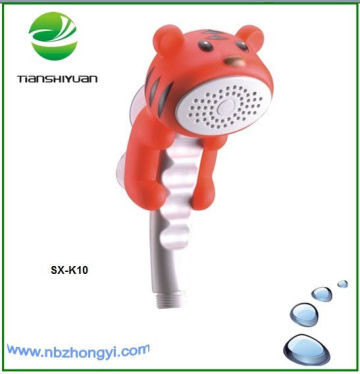 Kids shower tiger cartoon shower head child hand shower