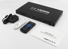 EDID 1.4 HDMI Switch and Splitter 4 x 8