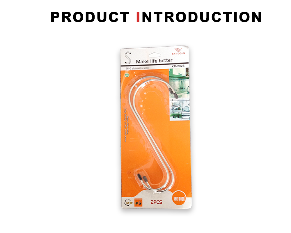 خطافات S متعددة الأغراض من الفولاذ المقاوم للصدأ x Stainless Steel Multipurpose S Hooks x