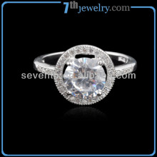 wholesale micro pave set AAA CZ diamond ring