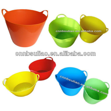 plastic beer tubs,flexible tub, plastic tub trug, storage tub