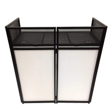 White and Black Scrims DJ Table Station with Carry Bag