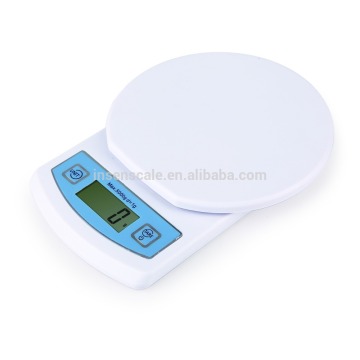 Newest eletronic kitchen scale, full plastics with round tray