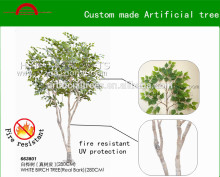 Custom made silver birch tree/Manufacture high quality artificial white birch tree decoration