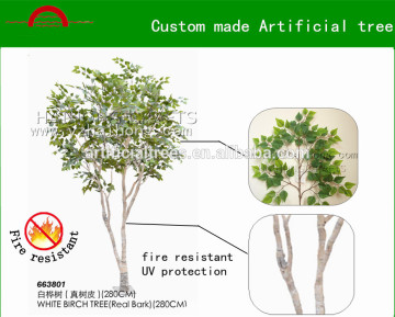 Custom made silver birch tree/Manufacture high quality artificial white birch tree decoration