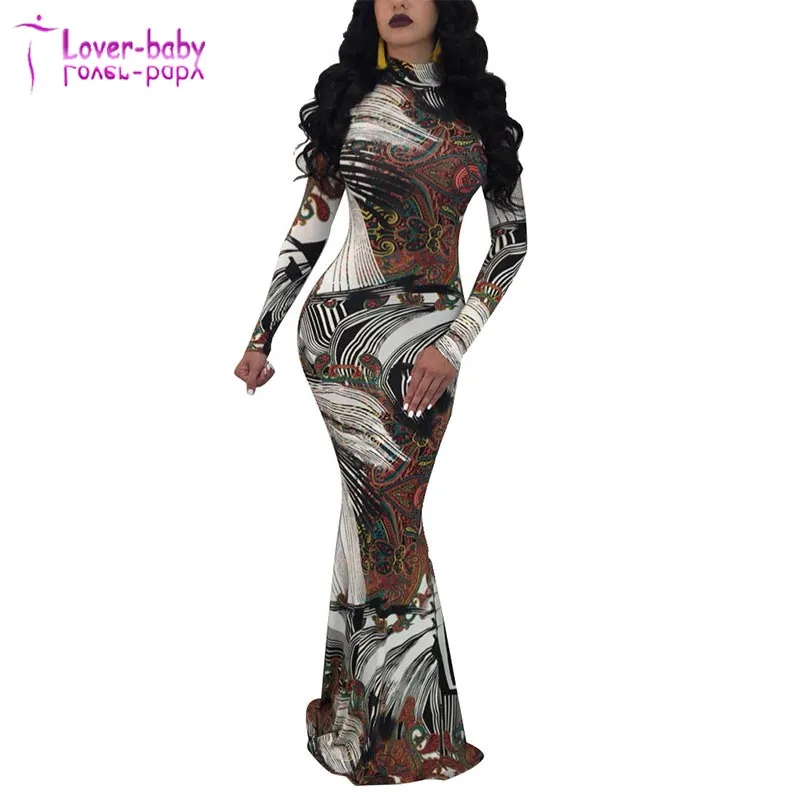 Newest Design Women Paisley Abstract Maxi Dress