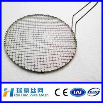 crimped wire mesh barbecue/ High quality Crimped circle barbecue net