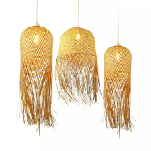 Asian Bamboo Weave Pendant Lighting