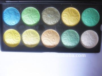 10 colors shine eye shadow OEM