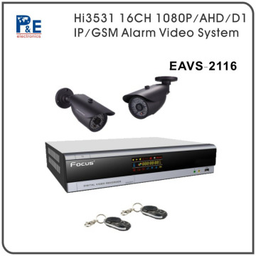 Best 16CH H.264 ONVIF 960H CCTV DVR P2P Network Home Guard Automation Alarm Hybrid DVR With 3520D