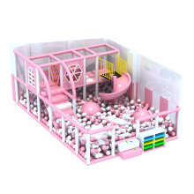Deluxe Pink Macaroon Series Toddler Indoor Playground Set: Amusement Park Facilities for Home