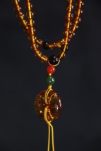 yellow bead necklace