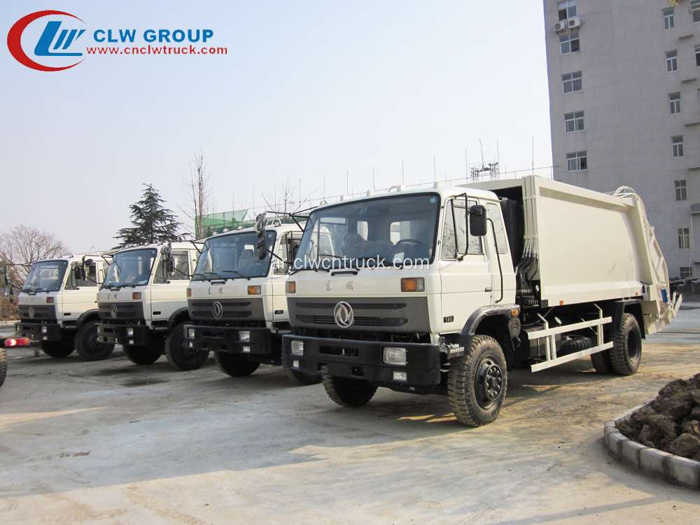 العلامة التجارية الجديدة دونغفنغ 190hp 12cbm شاحنة إدارة النفايات