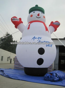 LED lighting large inflatable snow man