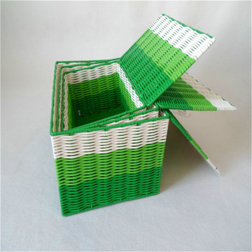 100% handmade pp woven storage box