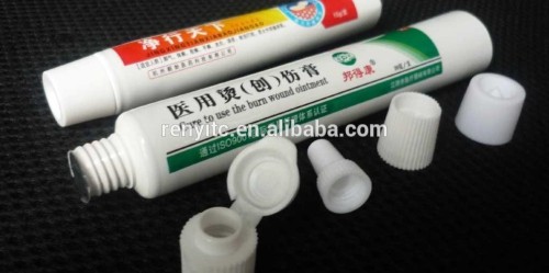 plastic cosmetic oval tube for skin care cream, customized plastic tubes