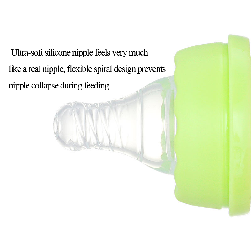 Standard neck baby feeding glass baby bottle