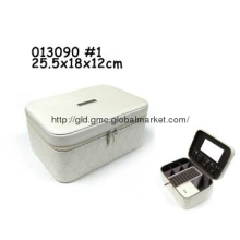 fancy PU leather jewelry box with ring set
