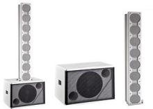 White Passive / Active Column Array Speakers For Wedding Co