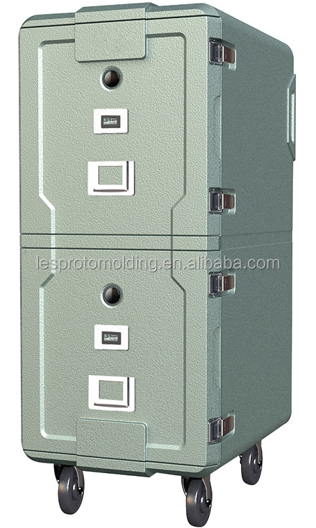 300L Insulated End-Loading Dual Capacity Food Pan Carrier With Dolly
