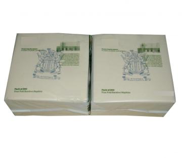 Disposable bamboo dinner napkin quarter fold