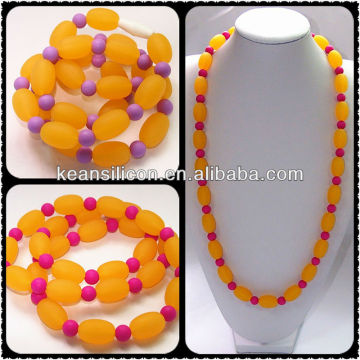 Natural Liquid Rubber Silicone Girls Amber Jewellery