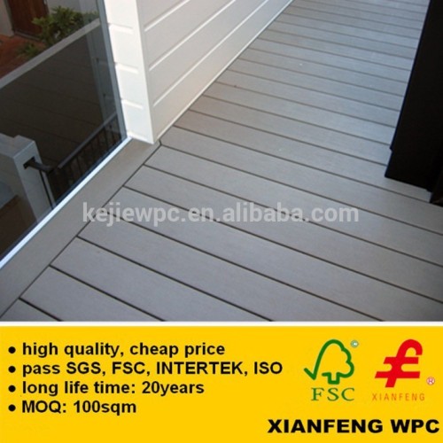 Anti-UV WPC Eco Deck Wood Plastic Composite Flooring Extruded Plastic Composite Decking