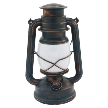 Goldmore Retro Brown Kerosene Lantern - Portable Wick Lamp Adornment