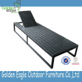 Արտաքին ալյումինե ձեռնափայտ Wicker Sun Lounger