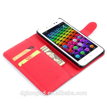 Wallet leather hard flip cover case for lenovo sisley s90