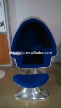 aluminum back egg chair/egg pod chair with speakers/egg chair 3d model