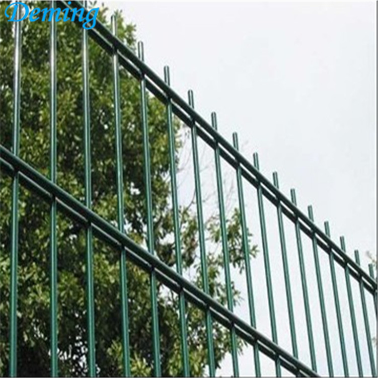 PVC Coated Colorful Welded Double Horizontal Wire Fence