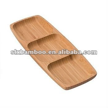 Multi-function bamboo fruit platter