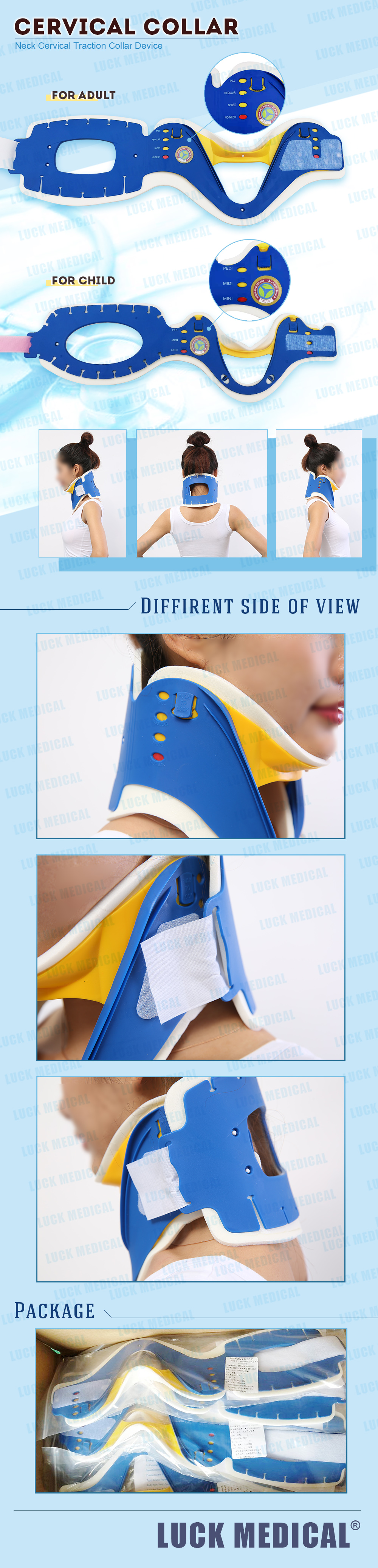 PE Halskragen Hals Halszug Traktionshalsband Halsstütze Halsstütze PE Cervical Collar Neck Cervical Traction Collar Device Neck Support Neck Brace