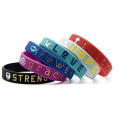 Pulseiras de borracha de silicone personalizadas