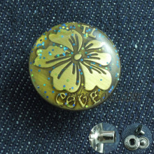 old brass plating flower types snaps metal buttons for garments