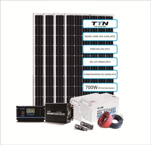 600W, 700W, 800W OFF SISTEMA DE SOLAR GRID