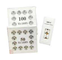 Pressed 4 Hours White Color Aluminum Cup candle