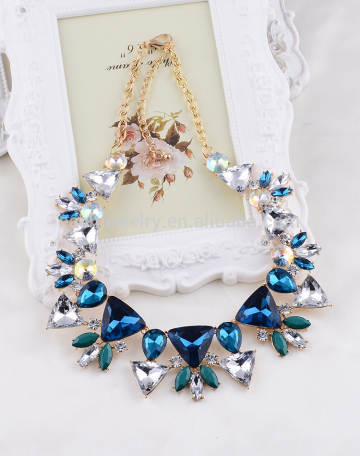 Factory Direct Wholesale Necklace Jewelries Crystal Pendant Necklace