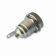 Metal Whorl DC Jack Panel Mount with 11mm Outer Diameter, OEM Orders are Welcome