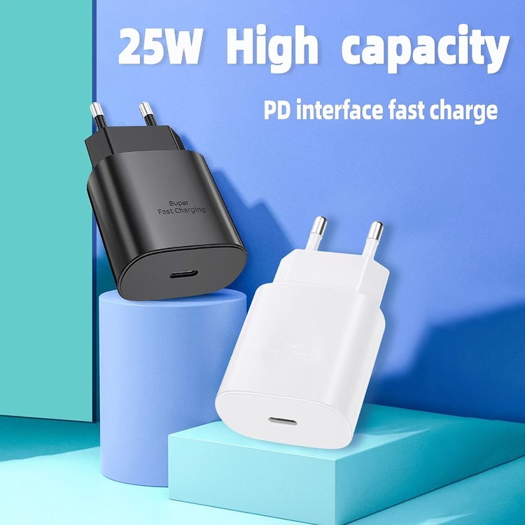 Wholesale 25W PD Adapter EU US UK Type-C Charger Super Fast Chargers for Samsung Galaxy S24 S23 S22 S21 S20 Plus 25watt Adapters