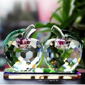 fashion apple shaped crystal perfume bottle