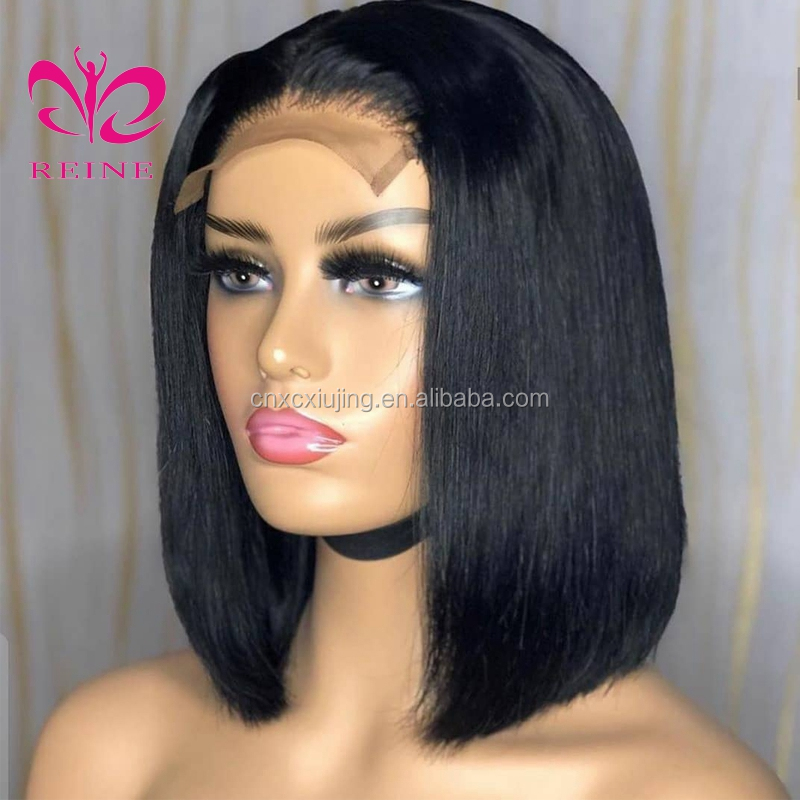 Bob Lace Closure Wigs Straight Lace Front Human Hair Wigs For Women 4 Inch Deep Part Brazilian Remy Short Bob Lace Wig